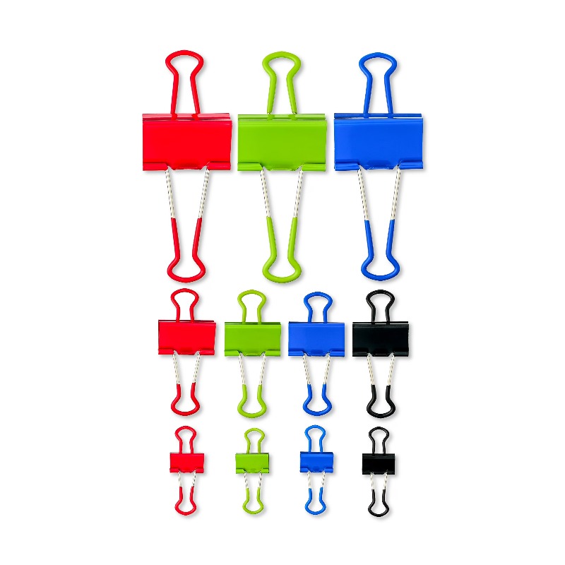 Binder Clip Assorted - Зажимы для бумаги Grip Binder, разных
