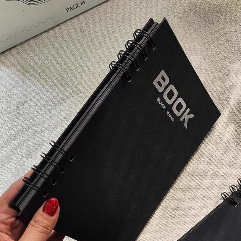 Art Sketchbook Ring - Скетчбук формата А4, черный картон, двойное