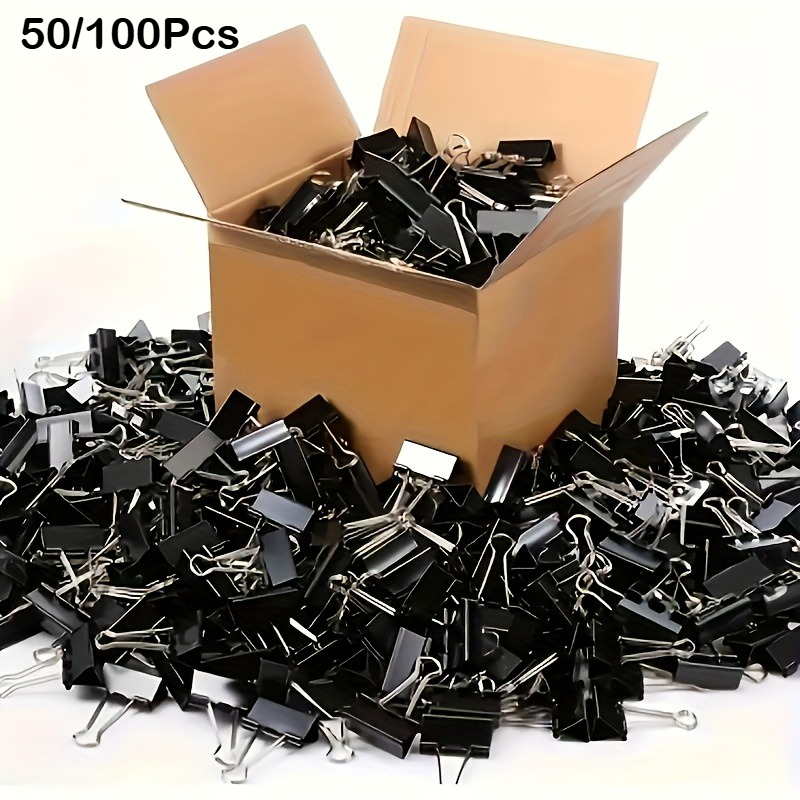 Цветные и черные зажимы для бу – обзор и цена Binder Clip Assorted
