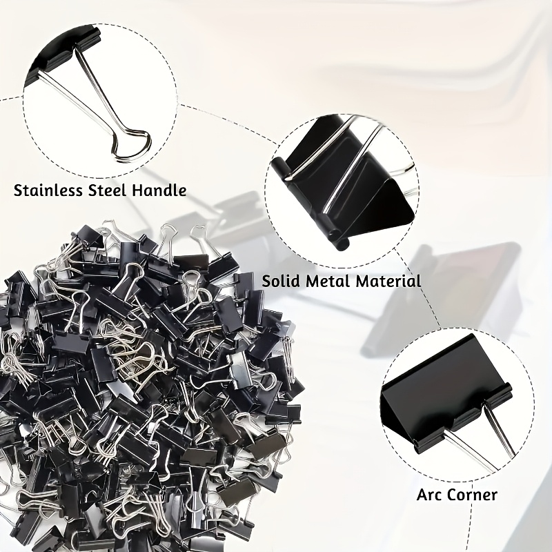 Цветные и черные зажимы для бу – обзор и цена Binder Clip Assorted