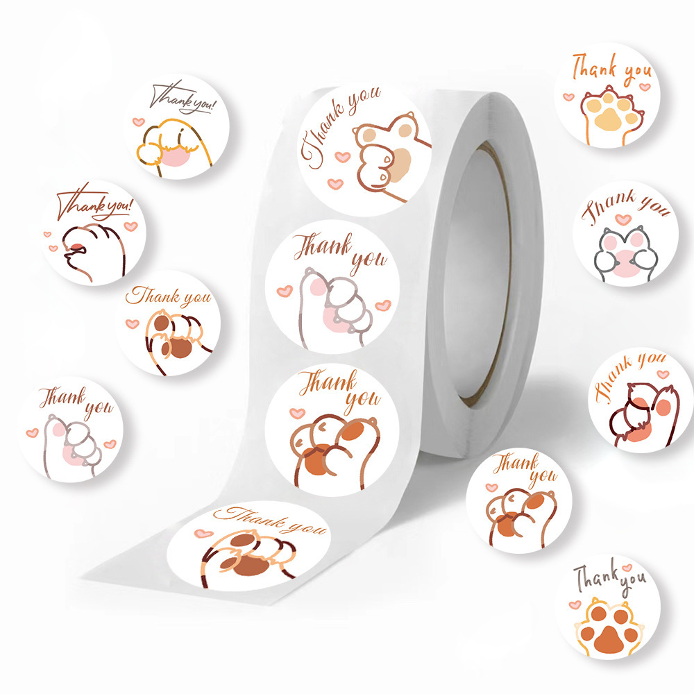 JCAC 500 шт./рулон, милые накл – обзор и цена Sticker Label Roll