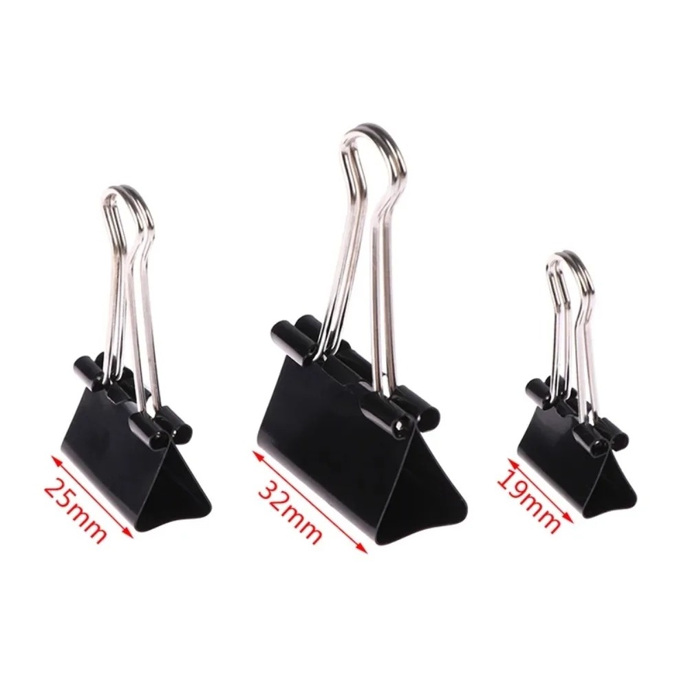 10 штук металлических скрепок  – обзор и цена Binder Clip Assorted